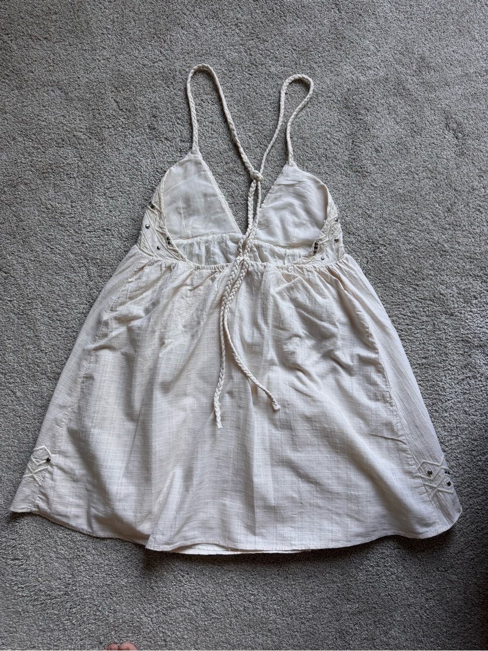 Zara Embroidered Studded mini dress S - Picture 2 of 6